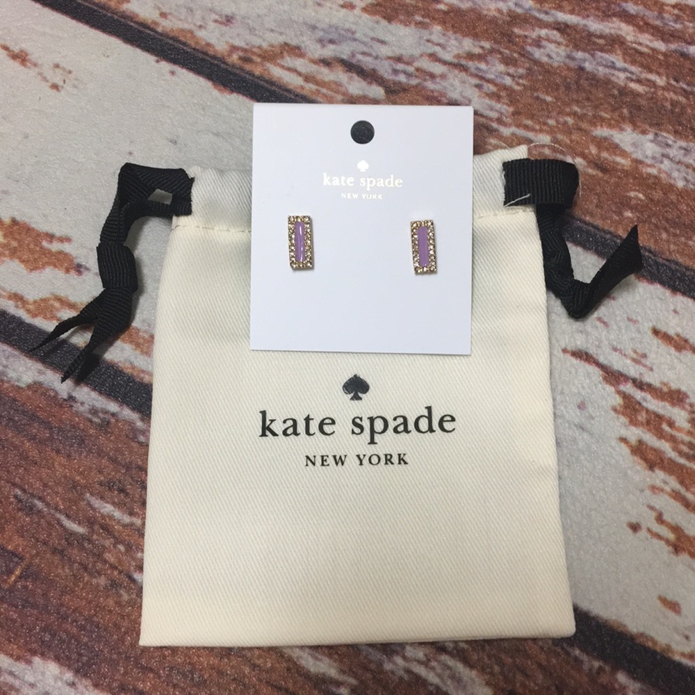 🌸Kate Spade Raise The Bar Lilac Petal Earrings!